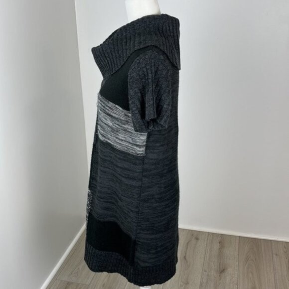 Notations Black & Grey Knit Sweater Dress Size Large - Picture 4 of 9